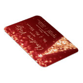 Magnet Flexible Fête de Noël Gold Arbre rouge éclairs (Côté Droit)