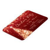 Magnet Flexible Fête de Noël Gold Arbre rouge éclairs (Côté Gauche)