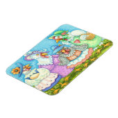 Magnet Flexible FÊTE DE POULES, AMIS À PLUMES DE CAMPAGNE Drôle (Côté Gauche)