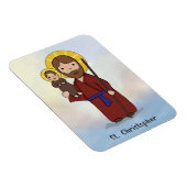 Magnet Flexible Fête de Saint Christophe Saint (Côté Droit)