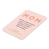 Magnet Flexible Fête des mères acronyme de Mère mignonne drôle Car (Côté Gauche)