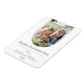 Magnet Flexible Fête des pères photo Arch moderne | Blanc (Côté Gauche)