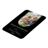 Magnet Flexible Fête des pères photo Arch moderne | Noir (Côté Gauche)