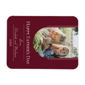 Magnet Flexible Fête des pères photo Arch moderne | Rouge (Horizontal)