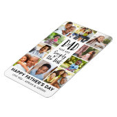 Magnet Flexible Fête des pères Photo Collage personnalisé (Côté Gauche)