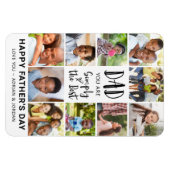 Magnet Flexible Fête des pères Photo Collage personnalisé (Horizontal)