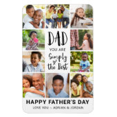 Magnet Flexible Fête des pères Photo Collage personnalisé (Vertical)