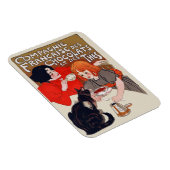 Magnet Flexible Fête du chocolat français Steinlen Art (Côté Droit)