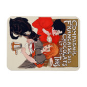Magnet Flexible Fête du chocolat français Steinlen Art (Horizontal)