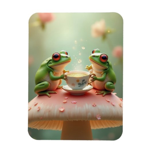 Magnet Flexible fête du thé à la grenouille (Vertical)