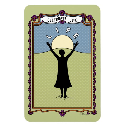Magnet Flexible Fêter la vie 2_A_Aimant flexible 4"x6" (Vertical)