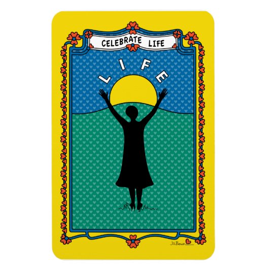 Magnet Flexible Fêter la vie 2_B_Aimant flexible 4"x6" (Vertical)