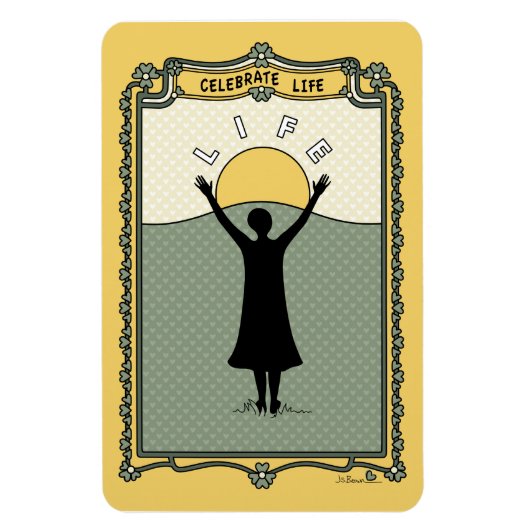 Magnet Flexible Fêter la vie 2_C_Aimant flexible 4"x6" (Vertical)