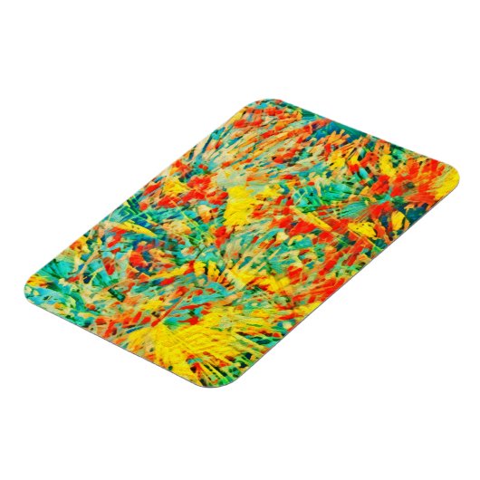 Magnet Flexible Feu d'artifice Arc-en-ciel Fête Art Abstrait (Côté Gauche)