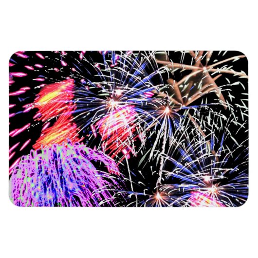 Magnet Flexible Feu d'artifice coloré Affichage 4 juillet Flexible (Horizontal)