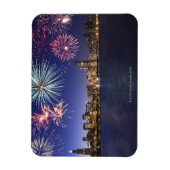Magnet Flexible Feu d'artifice sur l'horizon de Chicago 2 (Vertical)