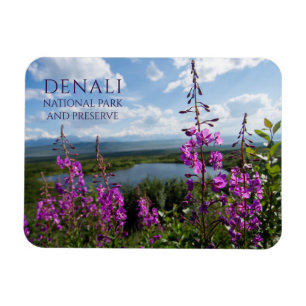 Magnet Flexible Feu d'herbe sur la colline au-dessus du lac Wonder