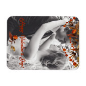 Magnet Flexible Feuillage brun orange Saint-Valentin Ajoutez votre (Horizontal)