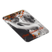 Magnet Flexible Feuille brun orange Saint-Valentin Ajoutez votre p (Côté Droit)
