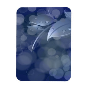 Magnet Flexible Feuille de Blue Bokeh