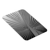 Magnet Flexible Feuille de palme chromé Art déco (Côté Droit)