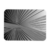 Magnet Flexible Feuille de palme chromé Art déco (Horizontal)