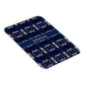 Magnet Flexible Feuille de palmier en bleu de Delft | Botanique pe (Côté Droit)