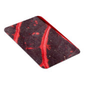Magnet Flexible Feuille hawaïenne veinée rouge 3 (Côté Droit)