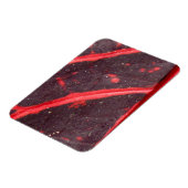 Magnet Flexible Feuille hawaïenne veinée rouge 3 (Côté Gauche)