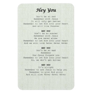 Magnet Flexible feuille magnétique-Hey you -