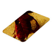 Magnet Flexible Feuille rouge sur la plage Impressionnisme Abstrai (Côté Gauche)