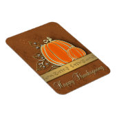 Magnet Flexible Feuilles Citrouilles précieux de Thanksgiving Gold (Côté Droit)