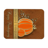 Magnet Flexible Feuilles Citrouilles précieux de Thanksgiving Gold (Horizontal)
