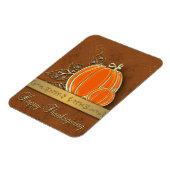 Magnet Flexible Feuilles Citrouilles précieux de Thanksgiving Gold (Côté Gauche)