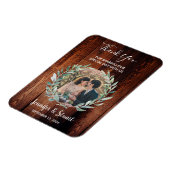 Magnet Flexible Feuilles d'aquarelle sur mariage de Merci rustique (Côté Gauche)