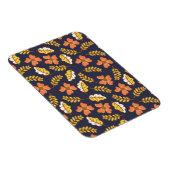 Magnet Flexible Feuilles d'automne en chute chaude avec fleurs (Côté Droit)
