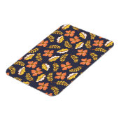 Magnet Flexible Feuilles d'automne en chute chaude avec fleurs (Côté Gauche)