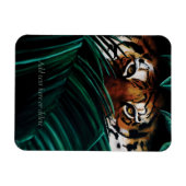 Magnet Flexible Feuilles de la jungle verte de Tiger (Horizontal)