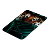 Magnet Flexible Feuilles de la jungle verte de Tiger (Côté Gauche)