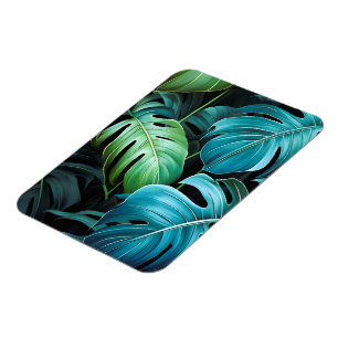 Magnet Flexible Feuilles de Monstera Botanique Feuillage Jungle Tr