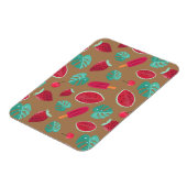 Magnet Flexible Feuilles de pavot, cerise, fraise et pastèque (Côté Gauche)
