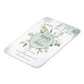 Magnet Flexible Feuilles élégantes d'eucalyptus Verdure Mariage à  (Côté Gauche)