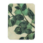 Magnet Flexible Feuilles et succursales sur Arrière - plan de crèm (Vertical)