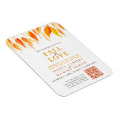 Magnet Flexible Feuilles tombent amoureux mariage streaming orange (Côté Droit)