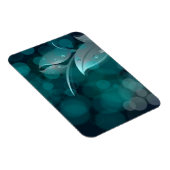Magnet Flexible Feuilles turquoise Bokeh (Côté Droit)