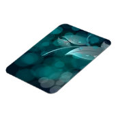 Magnet Flexible Feuilles turquoise Bokeh (Côté Gauche)