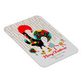 Magnet Flexible Feux de Noël, baubles, cadeaux et coq (Côté Droit)