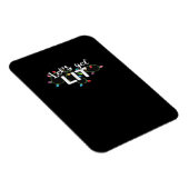 Magnet Flexible Feux de Noël Obtenons Lit Cadeau Classique (Côté Droit)
