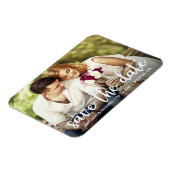 Magnet Flexible Fiançailles Enregistrer La Date Photo Moderne (Côté Gauche)