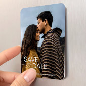 Magnet Flexible Fiançailles moderne enregistrer la date mariage fa